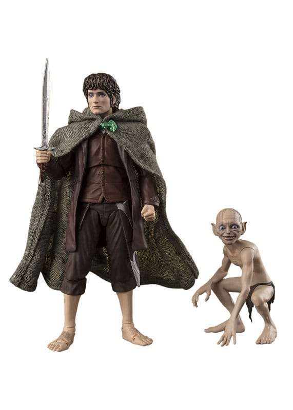 Il Signore Degli Anelli S.h. Figuarts Action Figures Frodo Baggins & Gollum Bandai Tamashii Nations