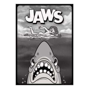 Jaws Art Print Edizione Limitata 42 X 30 Cm Fanattik