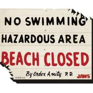 JAWS BEACH CLOSED FUNKY CHUNKY MAGNET MAGNETI AQUARIUS ENT