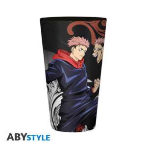 JUJUTSU KAISEN - Large Glass - 400ml - Itadori vs Sukuna -