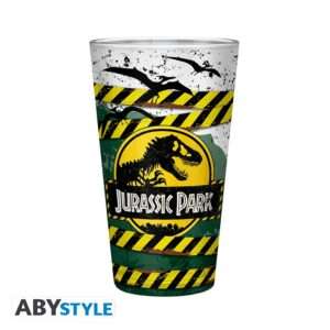 JURASSIC PARK - Large Glass - 400ml -Danger High Voltage -