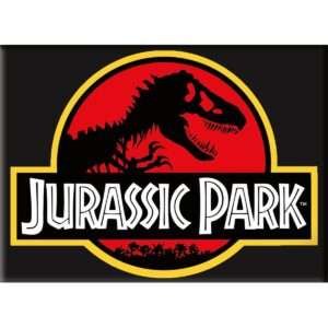 JURASSIC PARK LOGO FLAT MAGNET MAGNETI AQUARIUS ENT