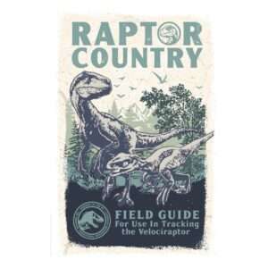 Jurassic World Art Print Raptor Country Edizione Limitata 42 X 30 Cm Fanattik