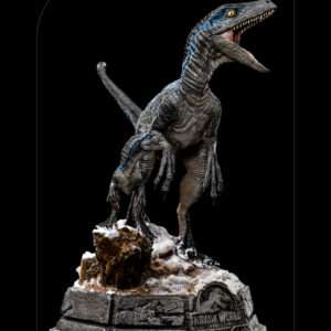 Jurassic World Dominion Deluxe Art Scale Statua 1/10 Blue E Beta 20 Cm Iron Studios