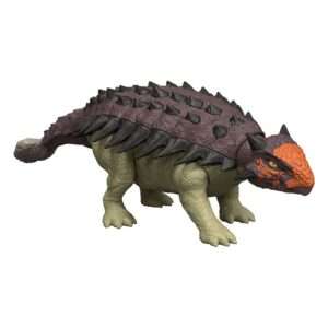 Jurassic World Rebirth Action Figura Con Suono Wild Roar Ankylosaurus 7 Cm Mattel