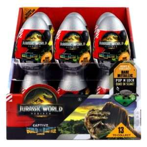 Jurassic World Rebirth Pop N Lock Breach Blind Box Captivz Build N Battle Dinos  BOTI