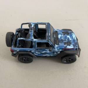 KINSMART KT89075 JEEP WRANGLER OPEN CAMOUFLAGE cm 12 1:34 Modellino