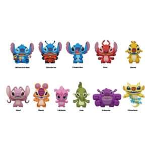 Lilo & Stitch Pvc Bag Clips Serie 5  Con Figure Int.