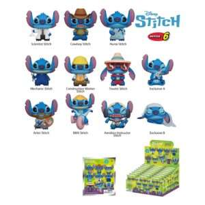 Lilo & Stitch Pvc Bag Clips Stitch Series 6  Con Figure Int.