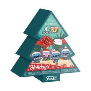 Lilo&stitch Holiday 2025 Pocket Pop! Vinile Portachiavis 4-pack Tree Holiday Box 4 Cm Funko