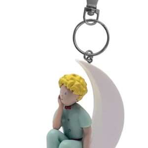 LITTLE PRINCE SITTING ON THE MOON KCHAIN PORTACHIAVI PLASTOY