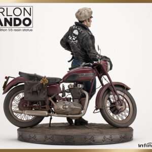 Marlon Brando Statua Resina Old & Rare W/bike 1/6 30 Cm Infinite Statue