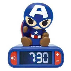 Marvel Avengers Captain America 3d Night Light Sveglia Lexibook