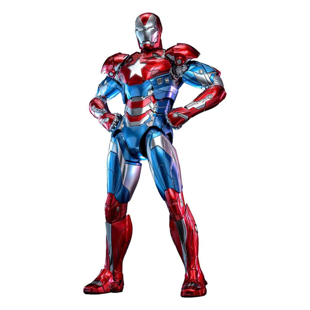 Marvel Comic Diecast Masterpiece Action Figura 1/6 Iron Patriot Hot Toys Esclusiva 32 Cm Hot Toys