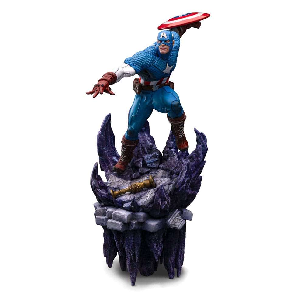 Marvel Deluxe Bds Art Scale Statua 1/10 Captain America 34 Cm Iron Studios