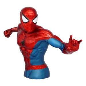 Marvel Figural Bank Spider-man (metallic Version) 20 Cm Con Figura Int.