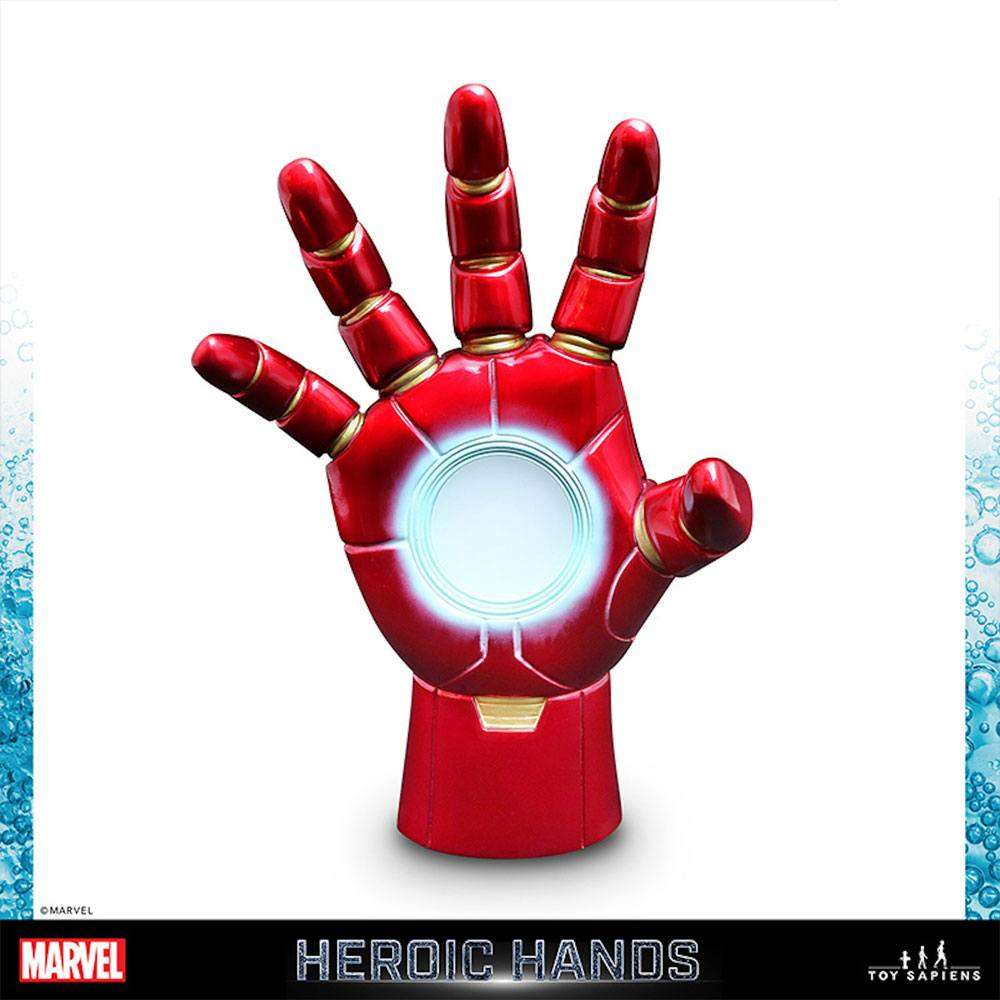 Marvel Heroic Hands Life-size Statua -2a Iron Man 23 Cm Toy Sapiens