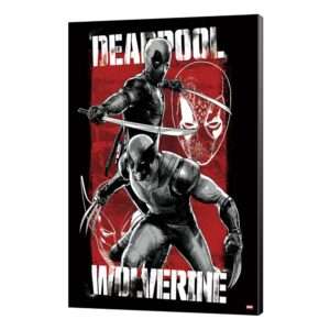 Marvel In Legno Wall Art Deadpool & Wolverine 03 Maximum Effort 35 X 50 Cm Semic
