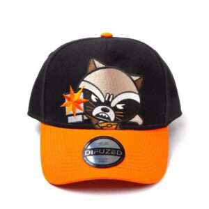Marvel Kawaii Rocket Racoon Cappellino Regolabile Curvo Difuzed