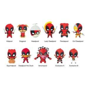 Marvel Pvc Bag Clips Deadpool Serie 3  Con Figure Int.