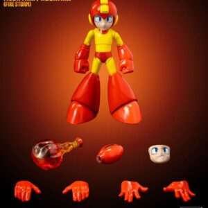 Mega Man Fire Storm Mdlx Af Action Figura Threea Toys/threezero