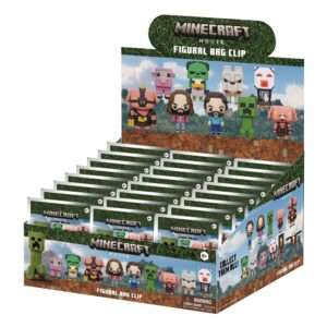 Minecraft 3d Pvc Bag Clips Series 1 Con Figure Int.