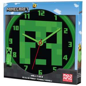 Minecraft Bros wall clock Mojang Studios