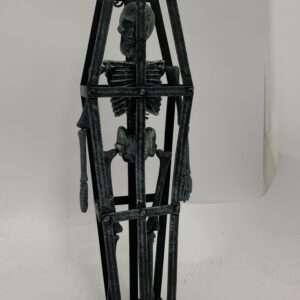 MINISCHELETRO IN GABBIA DA APPENDERE HALLOWEEN 42 x 13 CM