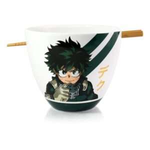 My Hero Academia Ramen Ciotola Con Bacchette Cinesi Izuku Midoriya 473 Ml Just Funky