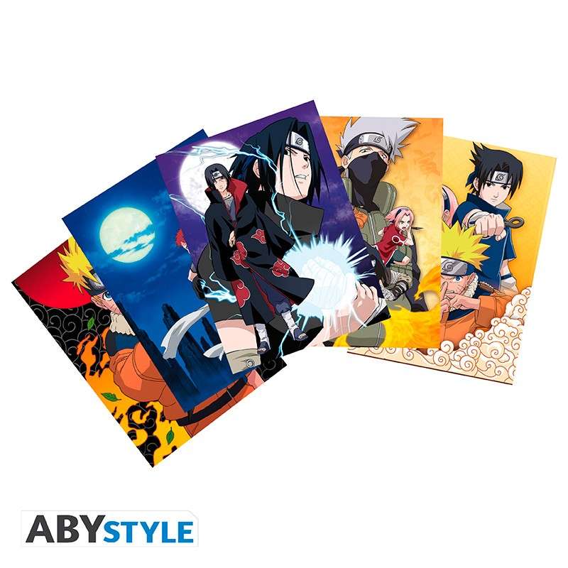 Naruto - Cartoline - Set 1 X5 (14,8x10,5)