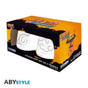 NARUTO SHIPPUDEN - 2 Glass Set - Konoha & Akatsuki EUROPE