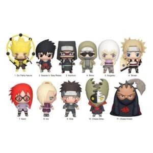 Naruto Shippuden 3d Pvc Portachiavi Serie 4  Espositore da 24