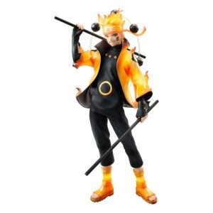Naruto Shippuden G.e.m. Series Pvc Statua Naruto Uzumaki Six Paths Sage Mode 15th Anniversary Ver. 22 Cm Megahouse