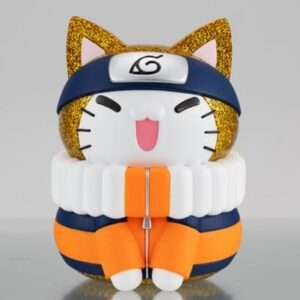 Naruto Shippuden Mega Cat Project Nyanto! Gigante Nyaruto Series Trading Figura Naruto Uzumaki Gold Ver. 10 Cm Megahouse