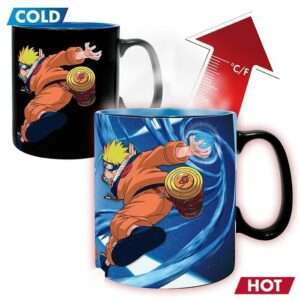 Naruto Shippuden Tazza Heat Change Naruto e Sasuke 460 ml Abystyle