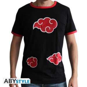 Naruto Shippuden - Tshirt "akatsuki" Uomo Ss Nera - Premium Small