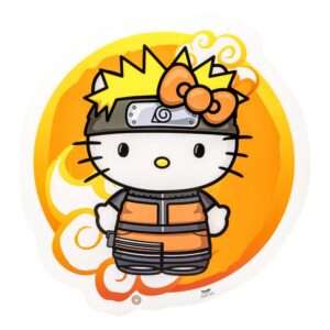 Naruto Shippuden X Hello Kitty Led Wall Lampada Light Hello Kitty Naruto 30 Cm Teknofun