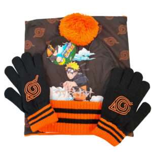 Naruto Snood, Cappello E Guanti Set Pierrot