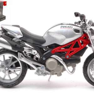 NEW RAY NY44023S DUCATI NEW MONSTER 1100 SILVER 1:12 Modellino