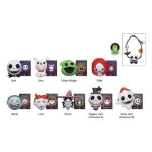 Nightmare Before Natale Ciondolo Pvc Bag Clips  Con Figure Int.