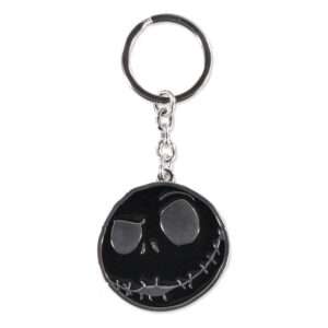 Nightmare Before Christmas Metal Portachiavi Jack Skellington's Face Difuzed