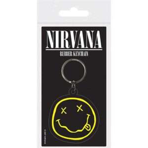 Nirvana Smiley Rubber Portachiavi Portachiavi Pyramid International