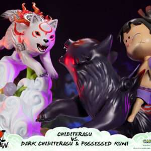 OKAMIDEN CHIBITERASU vs DARK CHIBITERASU STATUA FIRST4FIGURES