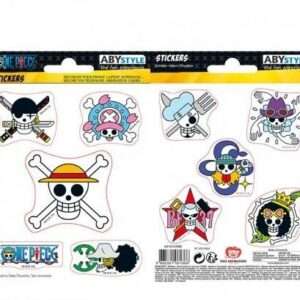 One Piece Adesivi 2 fogli 16 x 11 cm  - Cappello di Paglia e Teschi X5 AbySstyle