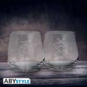 ONE PIECE DEVILS FRUITS GLASS SET (2) Bicchieri Abystyle Studio