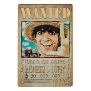 One Piece Ingot Luffy Wanted Poster Edizione Limitata Fanattik