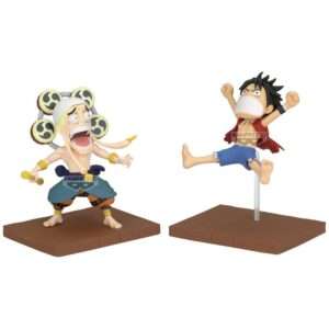 One Piece Monkey D Luffy & Enel World Collectable Figura 7cm Banpresto