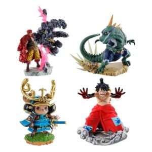 One Piece Petitrama Pvc Mini Statua Logbox Re Birth Wanokuni Vol. 2 Set 9 Cm Megahouse