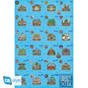 ONE PIECE - Poster Maxi 91.5x61 - Log itinerary