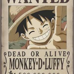 One Piece Poster Ricercato "Wanted Luffy New 2" 91.5 x 61 Cm AbyStyle